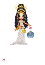 Goddess (w white text) "Blessed Navaratri!"