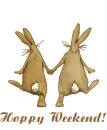 Bunnies Skipping - Hoppy Weekend
