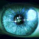 Animated shining eye