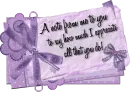 A note from me