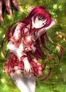 anime girl under the tree...