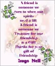 Friendship Poem with hugs Nell