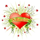 Red heart name tag