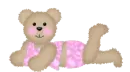 girl bear in pink