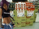 Yoruichi (From Bleach) and Pocky