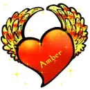 Winged Heart Amber