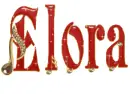 Music notes with glitter name