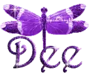 purple dragonfly dee