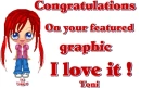 Congrats with Toni
