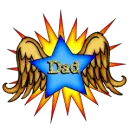 Winged star with Dad