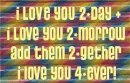 I LOVE YOU FOREVER