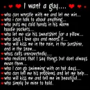 i want a guy