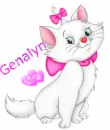 Marie cat with name GENALYN 