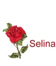 Rose with name Selina