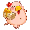 piggy w/ money