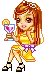 [girl] cheers