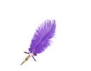 Feather Pen Dark Purple - Rose 