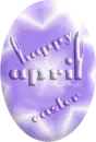 purple easter egg april