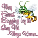 Buzzing By - Hey Friend Buzzing by to say Hi, Hugs Karen