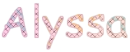 Alyssa Name Plate