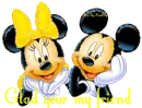 minnie and mickey with glad your my friend