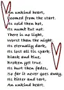 An unkind heart