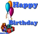 Happy Birthday Balloons and Presents
