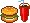 burger and soda