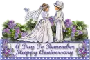 Happy Anniversary - Bride and Groom