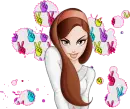 animated hippie girl