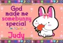 Judy-God made me