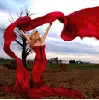 lady in red