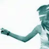 rainbow jumping girl