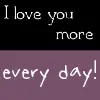 i loe you more..