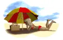 beach lady