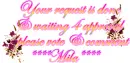 Your request is ready and waiting for approval w/ flowers