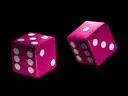 pink dice