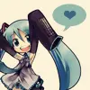 Vocaloid Miku heart Bubble