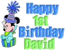 DaviD,Happy 1st Birthday