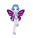 Cute blue & purple fairy