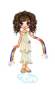Rainbow Goddess on a Cloud!
