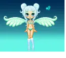Sexy Blue Angel with a Heart!