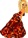 Blond in Weird Dress