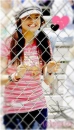 selena with heart