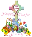 Happy Easter Cross-Jammy