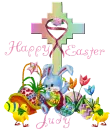 Happy Easter Cross- Judy