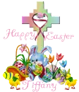 Happy Easter Cross-Tiffany