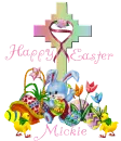 Happy Easter Cross-Mickie
