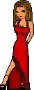 Brunette in Red Dress 2