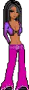 Brunette in Purple